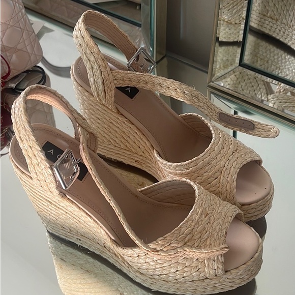 Aqua wedges *NEVER WORN - Picture 2 of 4